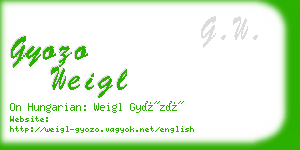 gyozo weigl business card